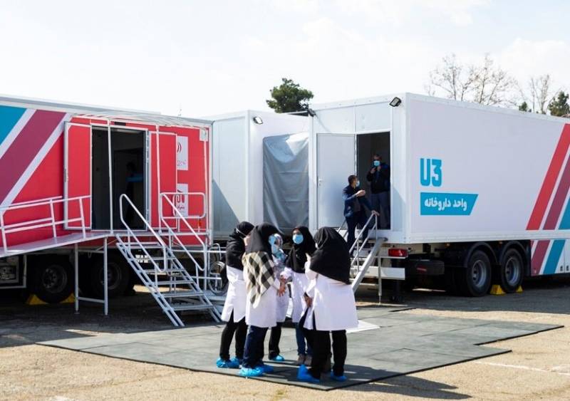 استقرار بزرگترین بیمارستان سیار در سیستان